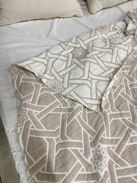 Плед муслиновый (махровое покрывало на кровать) Плетение