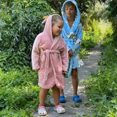 Купить Детский плюшевый (велюровый) халат Олененок 120 недорого
