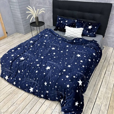 Купить Плюшевое постельное белье (велюровое) Звезды Недорогие