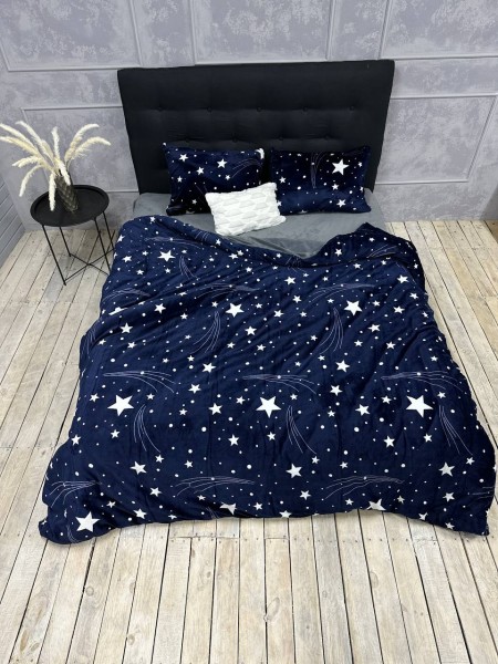 Плюшевое постельное белье (велюровое) Звезды