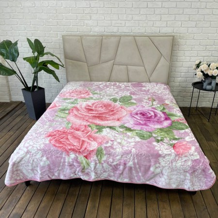 Купить Плед на кровать стриженный 3,5 кг Розовое Наслаждение 200х240 Недорогие