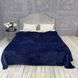 Плюшевый плед микрофибра (покрывало на диван Королевское) Полоска Синий 200х220 125115 фото 1