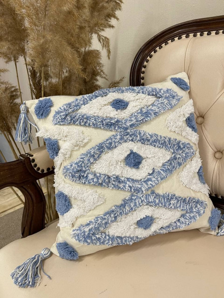 Декоративна подушка Ромби блакитні