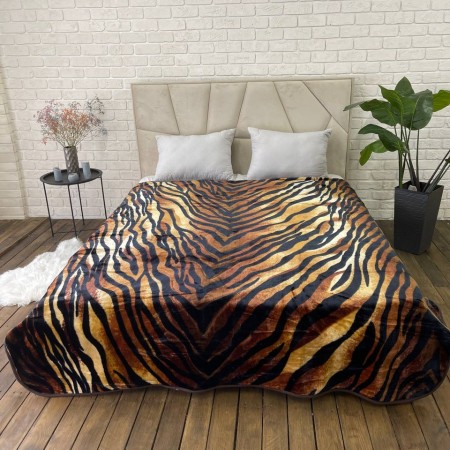 Купить Плед на диван тигровый недорого