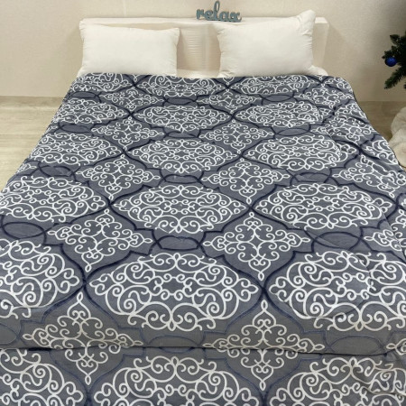 Купить Одеяло из микрофибры Узор серый Недорогие
