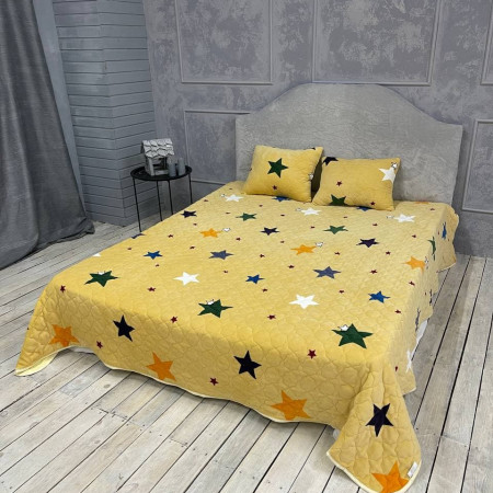 Купить Стёганое покрывало с подушками Звезды 220х240 Недорогие