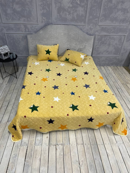 Стьобане покривало з подушками Зорі 220х240