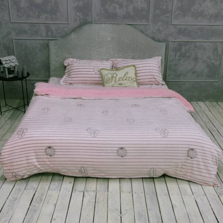 Купить Плюшевое постельное белье (велюровое) Кактус розовый недорого