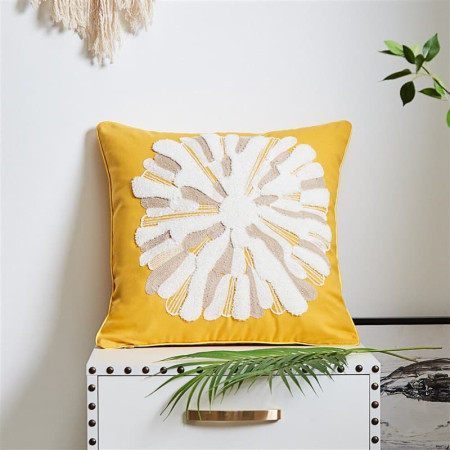 Купить Декоративна подушка Лучезарная желтая недорого