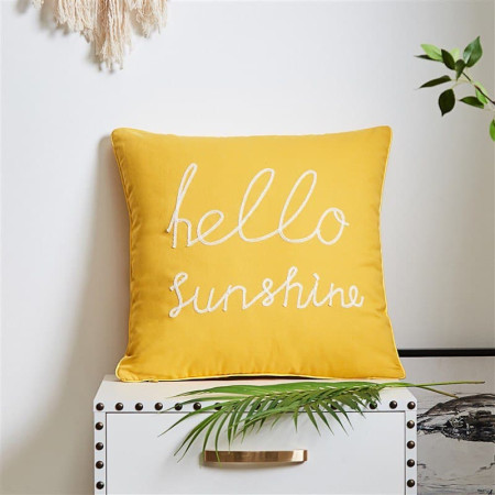 Купить Декоративна подушка Hello Sunshine Жовта недорого