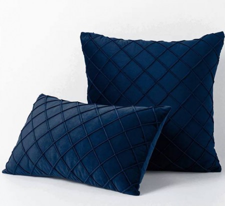Декоративная подушка Сетка Синяя 30х50