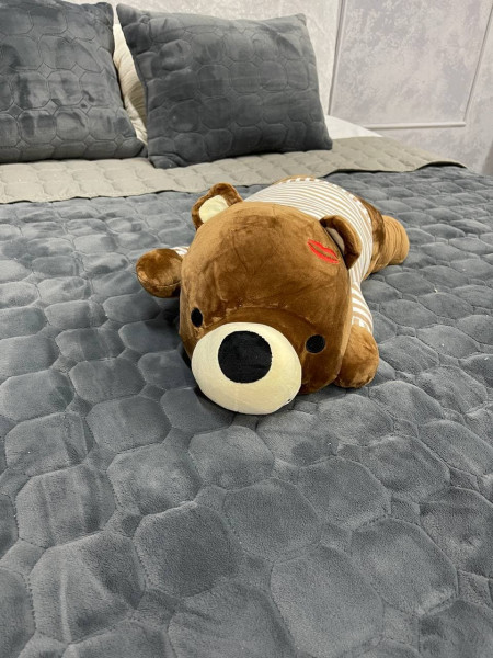 Іграшка з пледом Ведмедик коричневий