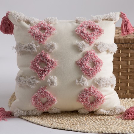 Купить Декоративна подушка Маленькі Ромби рожеві недорого