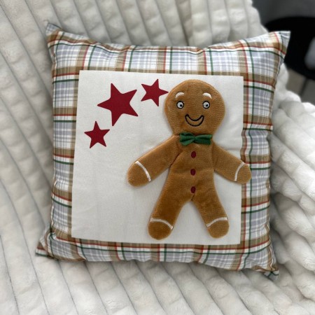 Придбати Новорічна  декоративна подушка Пряник-людина Недорогі