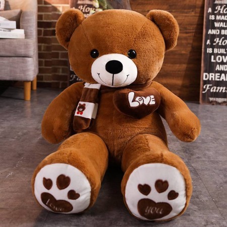 Придбати М'яка плюшева іграшка Ведмедик Love (коричневый) Недорогі
