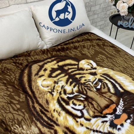 Купить Плед на диван гладкий Тигр Недорогие