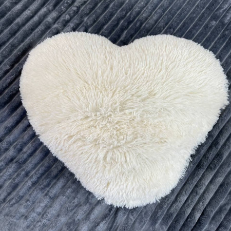 Подушка  Сердце Белый