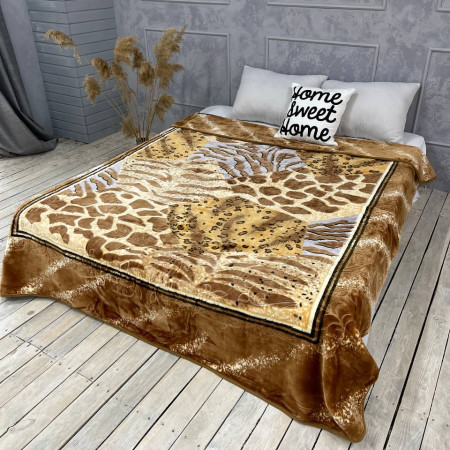 Придбати Плед на ліжко стрижений Жираф 3,5 кг Недорогі