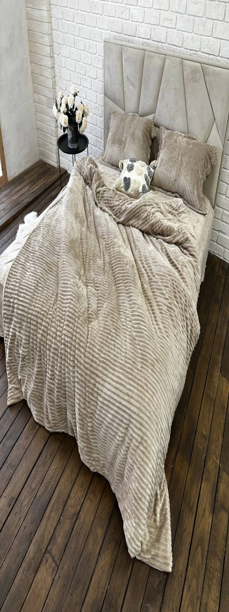 Плюшевое постельное белье (велюровое) Элитное Золото